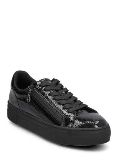 Women Lace-Up Matalavartiset Sneakerit Tennarit Black Tamaris