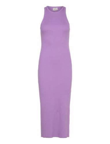 Drewgz Sl Long Dress Polvipituinen Mekko Purple Gestuz