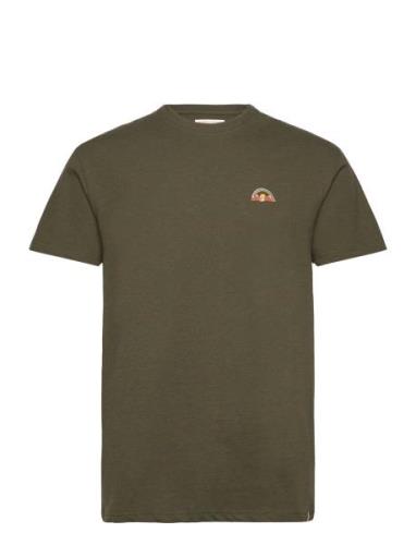 Loose T-Shirt Tops T-shirts Short-sleeved Khaki Green Revolution