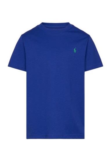 26/1 Jersey-Ss Cn-Tp-Tsh Tops T-shirts Short-sleeved Blue Ralph Lauren...