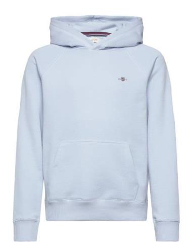 Shield Hoodie Tops Sweat-shirts & Hoodies Hoodies Blue GANT