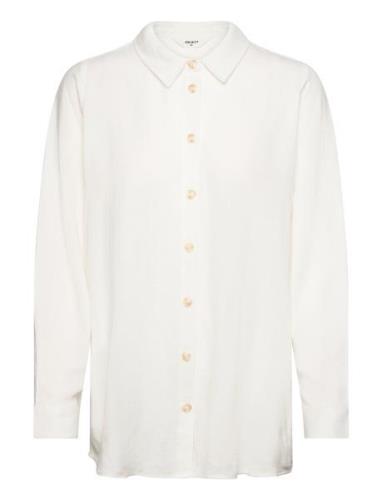 Objsanne L/S Shirt Noos Tops Shirts Long-sleeved White Object