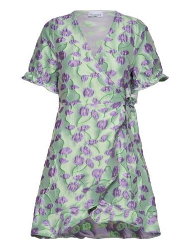 Alicante Dress Lyhyt Mekko Green Noella