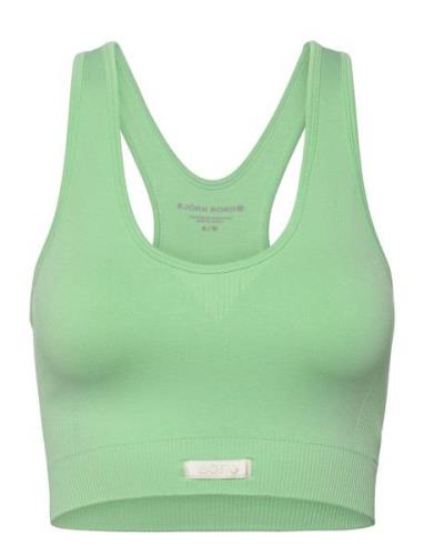 Borg Low Seamless Bra Sport Bras & Tops Sports Bras - All Green Björn ...