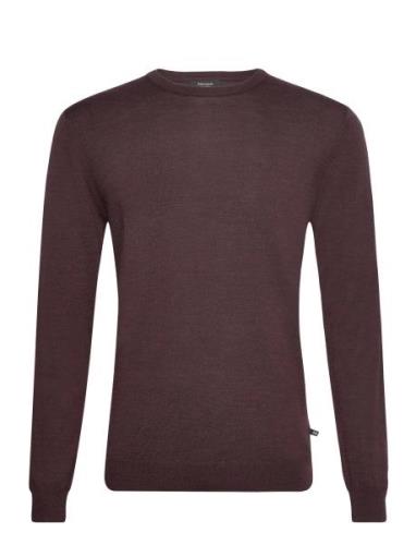 Margrate Tops Knitwear Round Necks Burgundy Matinique