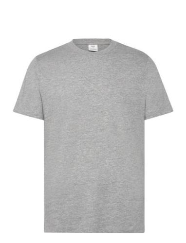 Basic Cotton Stretch T-Shirt Tops T-shirts Short-sleeved Grey Mango