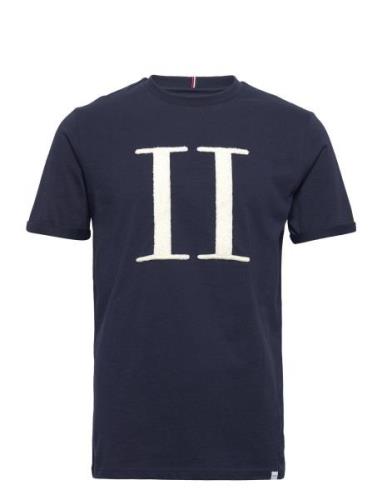 Encore Bouclé T-Shirt Tops T-shirts Short-sleeved Navy Les Deux