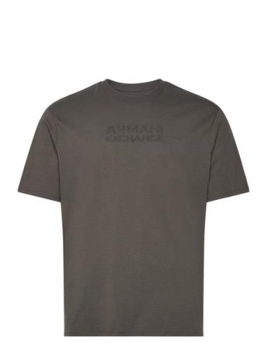 T-Shirt Tops T-shirts Short-sleeved Grey Armani Exchange