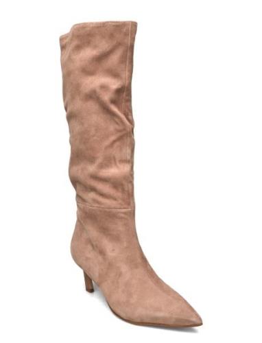 Lavan Boots Korkeavartiset Saapikkaat Beige Steve Madden