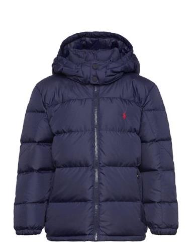 Ripstop Down Hooded Jacket Toppatakki Navy Ralph Lauren Kids