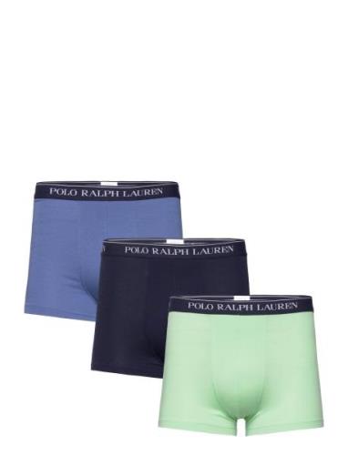 Classic Stretch-Cotton Trunk 3-Pack Bokserit Navy Polo Ralph Lauren