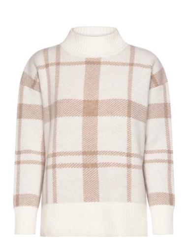 Barbour Deanna Knit Tops Knitwear Turtleneck Beige Barbour