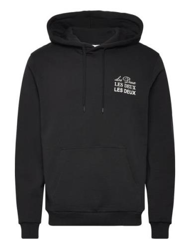 Triple Hoodie Tops Sweat-shirts & Hoodies Hoodies Black Les Deux