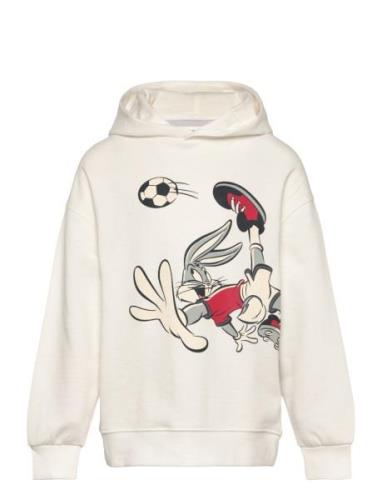 Lo Y Tunes Sweatshirt Tops Sweat-shirts & Hoodies Hoodies Cream Mango