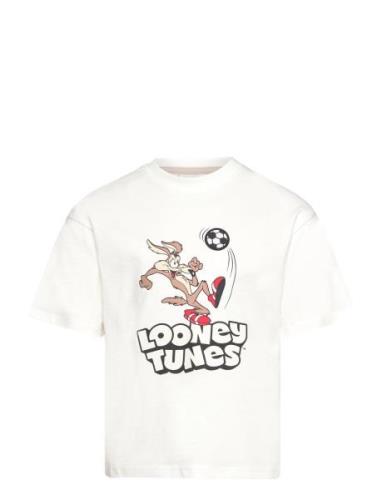 Lo Y Tunes T-Shirt Tops T-shirts Short-sleeved White Mango