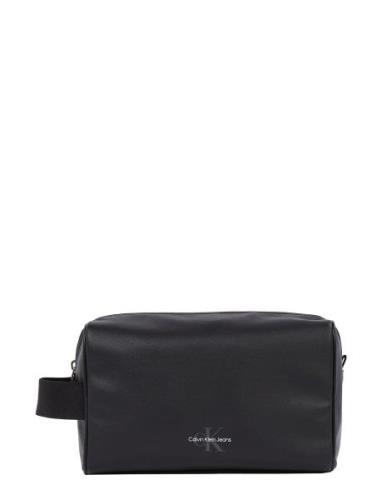 Monogram Soft Dopp Kit Toilettilaukut Black Calvin Klein