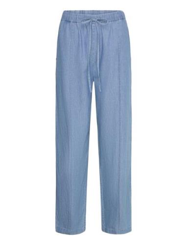 Rosa Pants Bottoms Trousers Straight Leg Blue NORR