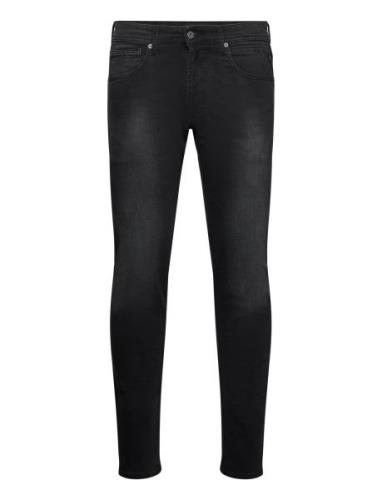 Grover Trousers Straight C-Stretch Bottoms Jeans Regular Black Replay