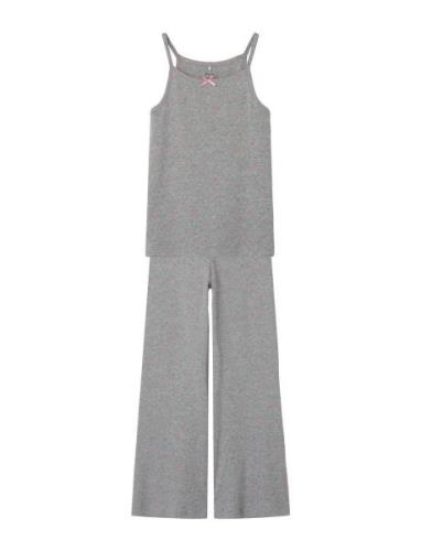 Nkfdinaya Sl Night Set Pyjamasetti Pyjama Grey Name It