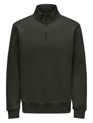 Onsconnor Reg 1/4 Zip Sweat Tops Sweat-shirts & Hoodies Sweat-shirts K...