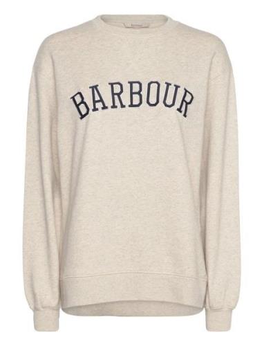 Barbour Northumb Sweat Tops Sweat-shirts & Hoodies Sweat-shirts Cream ...