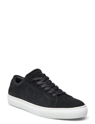 Theodor Suede Sneaker Matalavartiset Sneakerit Tennarit Black Les Deux