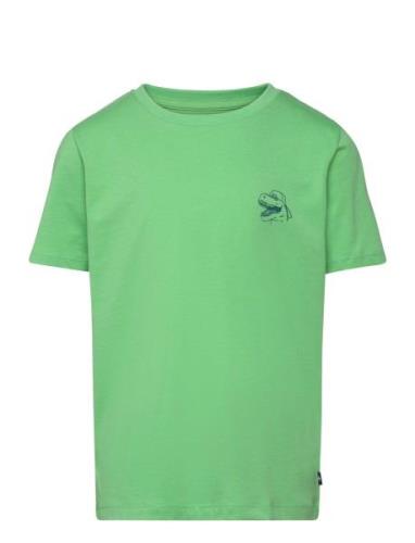 Printed T-Shirt Tops T-shirts Short-sleeved Green Tom Tailor