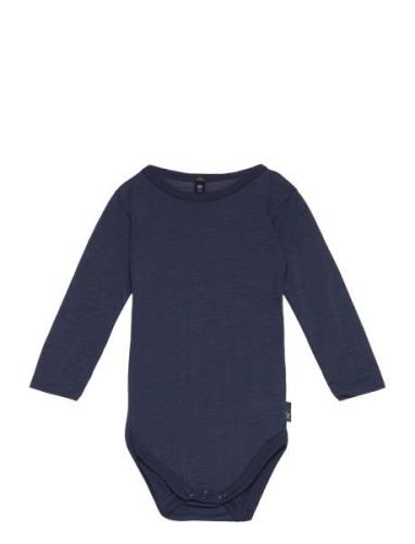 Jbs Of Dk Body Ls Wool Bodies Long-sleeved Navy JBS Of Denmark