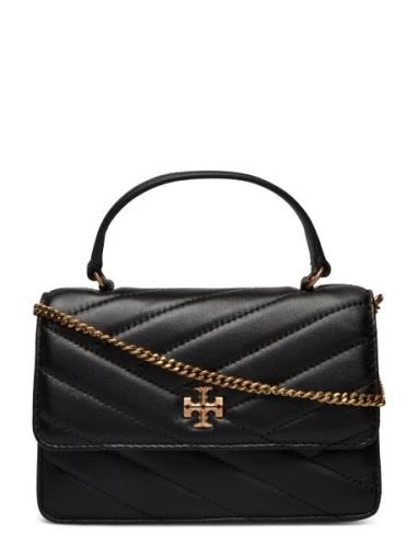 Kira Chevron Mini Top Handle Chain Wallet Bags Top Handle Bags Black T...