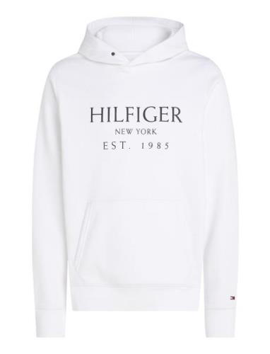 Big Hilfiger Hoody Tops Sweat-shirts & Hoodies Hoodies White Tommy Hil...