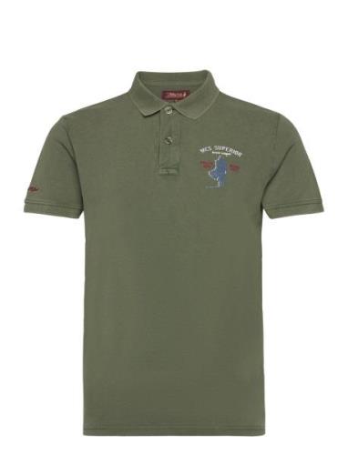 Brad Reg Cot Mcs M Polo Tops Polos Short-sleeved Green MCS