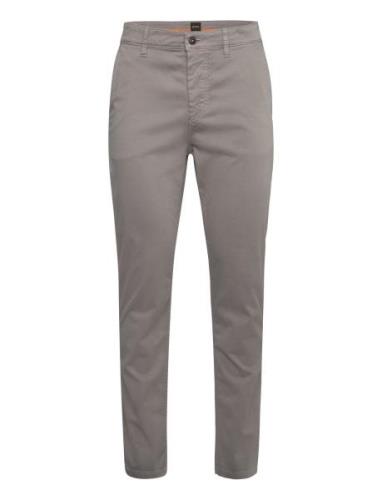 Chino_Tapered Bottoms Trousers Chinos Grey BOSS