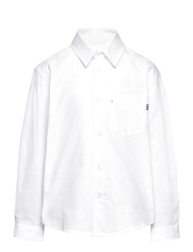 Cotton Oxford Svano Shirt Tops Shirts Long-sleeved Shirts White Mads N...