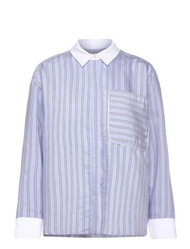 Tuxilima Tops Shirts Long-sleeved Blue Munthe