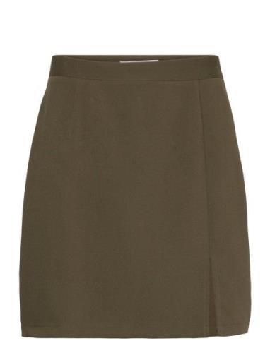 Annali Skirt-1 Lyhyt Hame Green A-View