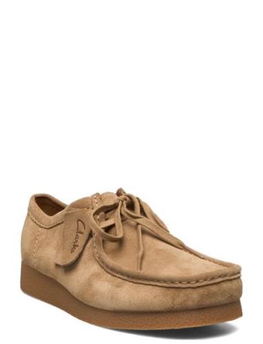 Wallabeeevo G Desert-kengät Nauhakengät Beige Clarks