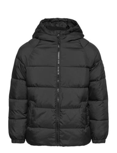 Hood Quilted Coat Toppatakki Black Mango