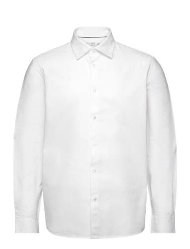 Slim Fit Oxford Cotton Shirt Tops Shirts Casual White Mango