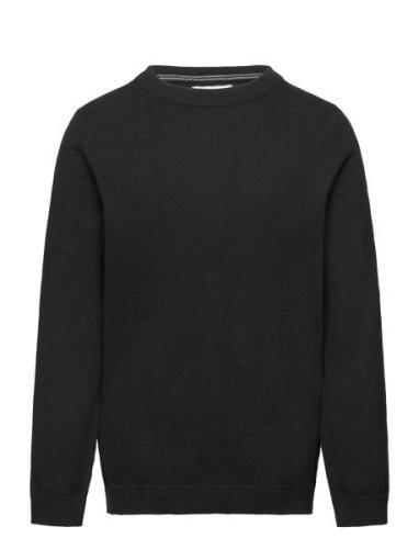 Knit Cotton Sweater Tops Sweat-shirts & Hoodies Sweat-shirts Black Man...