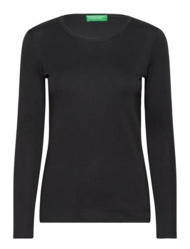 T-Shirt L/S Tops T-shirts & Tops Long-sleeved Black United Colors Of B...