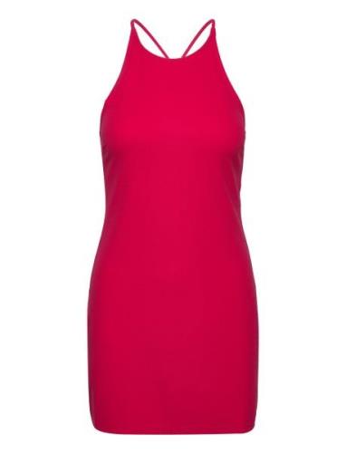 Wrap Back Dress Lyhyt Mekko Red Mango