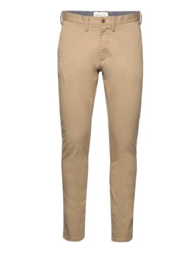 Slim Twill Chinos Bottoms Trousers Chinos Beige GANT