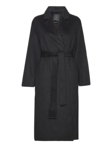 Belt Handmade Coat Outerwear Coats Winter Coats Black Mango