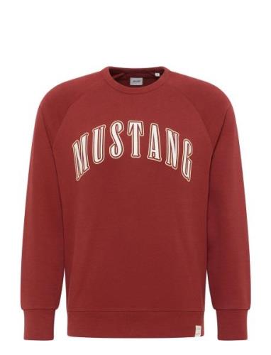 Style Ben Logo Cn Tops Sweat-shirts & Hoodies Sweat-shirts Red MUSTANG