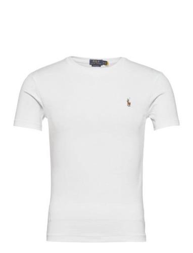 Pima Polo-Ssl-Tsh Designers T-shirts Short-sleeved White Polo Ralph La...