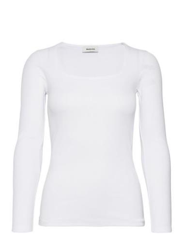 Toxiemd Ls Top Tops T-shirts & Tops Long-sleeved White Modström