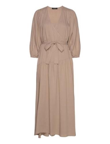 Lavatera Hania Dress Polvipituinen Mekko Beige Bruuns Bazaar