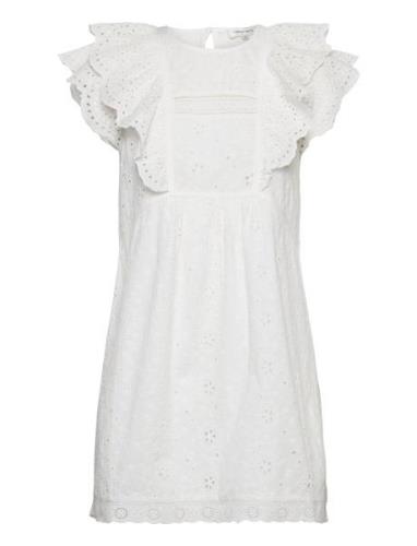 Mimi Dress Lyhyt Mekko White Fabienne Chapot