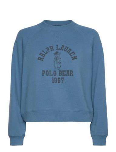 Polo Bear Over Fleece Crewneck Tops Sweat-shirts & Hoodies Sweat-shirt...