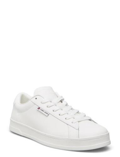 Tjm Leather Low Cupsole Matalavartiset Sneakerit Tennarit White Tommy ...